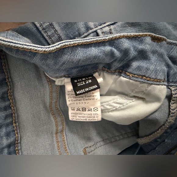 SHEIN Blue Denim Jeans 2 Pair - Picture 2 of 3